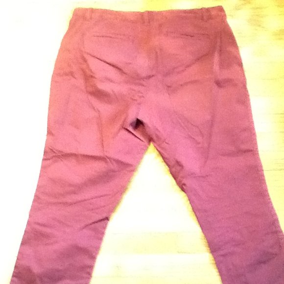 GAP Women's Straight Leg Pants - Deep Red 16 - Picture 5 of 6